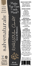 Load image into Gallery viewer, Rhassoul Clay (Moroccan Lava)  (40 ml tube)